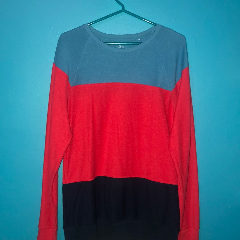 Color block sweater